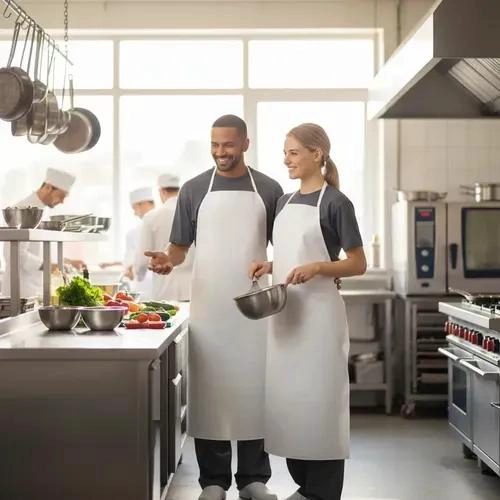 DELANTAL IMPERMEABLE DOBLE FAZ PARA COCINA Y TRABAJO - 7