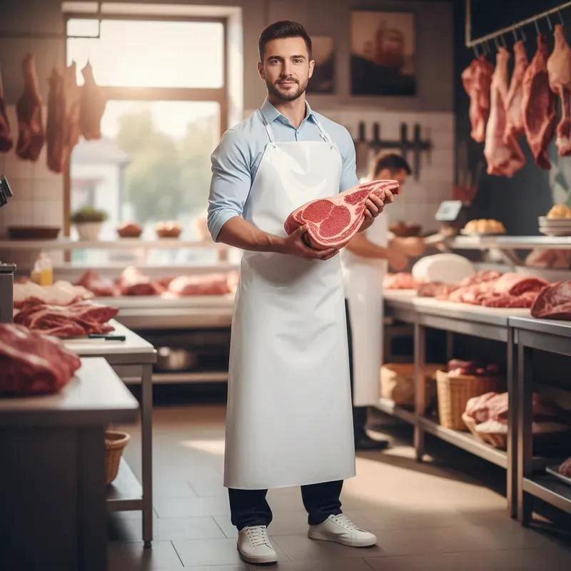 DELANTAL IMPERMEABLE DOBLE FAZ PARA COCINA Y TRABAJO - 9
