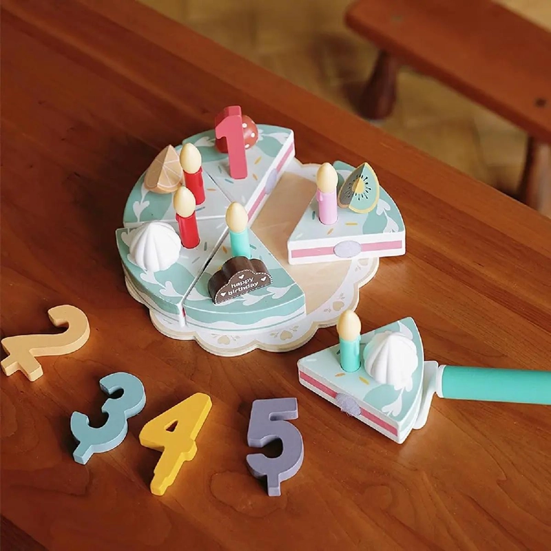 PASTEL DE MADERA DIDACTICO PARA CELEBRACIONES INFANTILES - 6