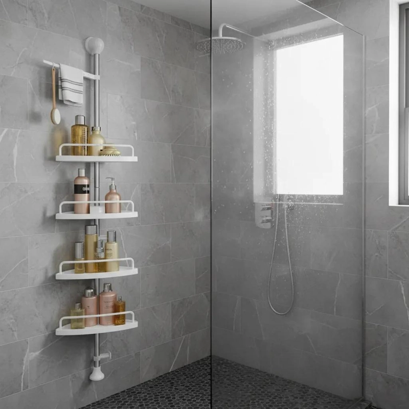 ORGANIZADOR ESQUINERO DE DUCHA MULTIUSO AJUSTABLE PARA BAÑO - 2