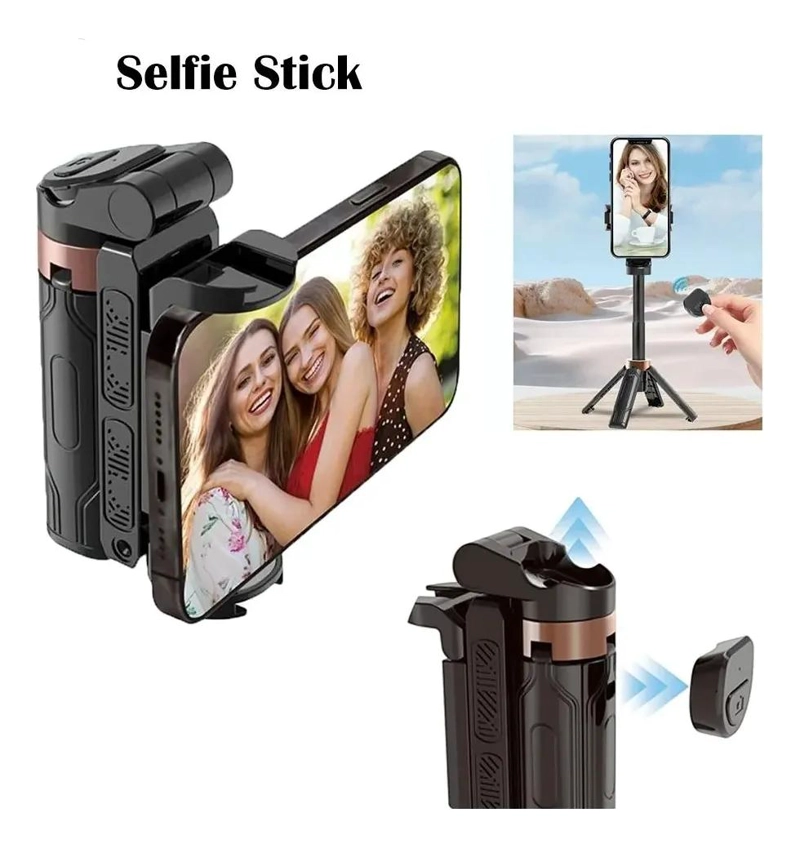 TRIPODE PORTATIL AJUSTABLE PARA TELE FONO MOVIL CON MANDO A DISTANCIA - 4
