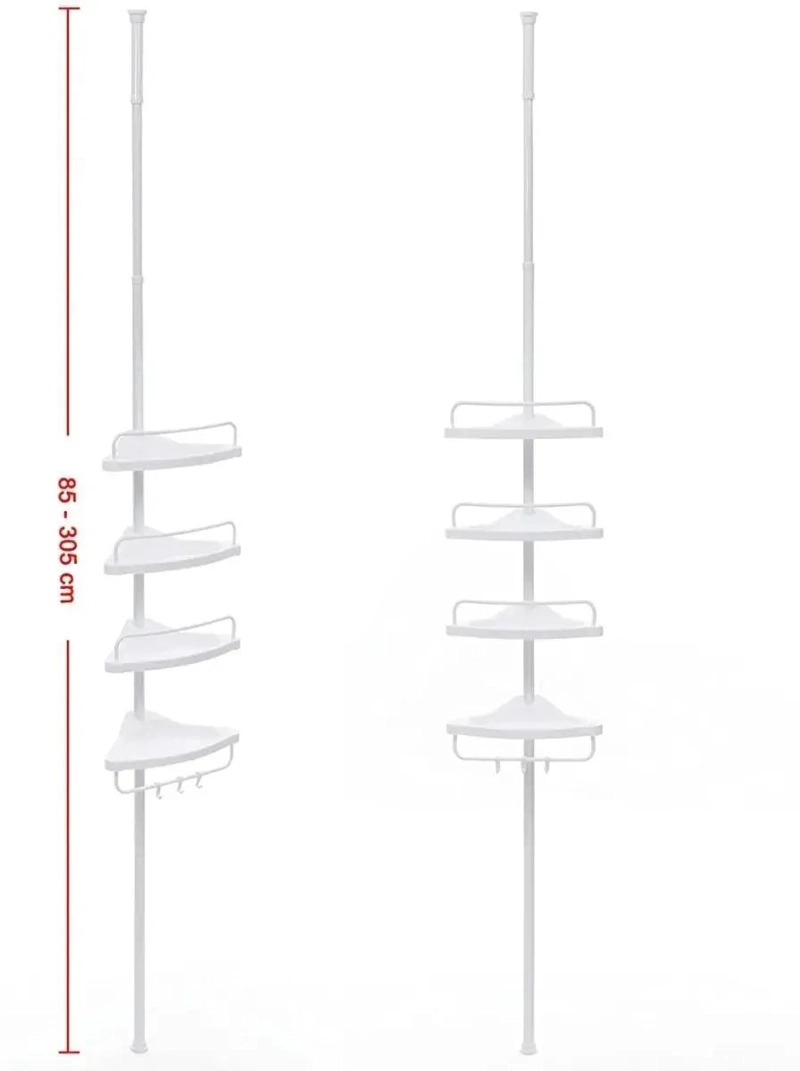 ESTANTERIA TELESCOPICA PARA BAÑO Y DUCHA AJUSTABLE - 5