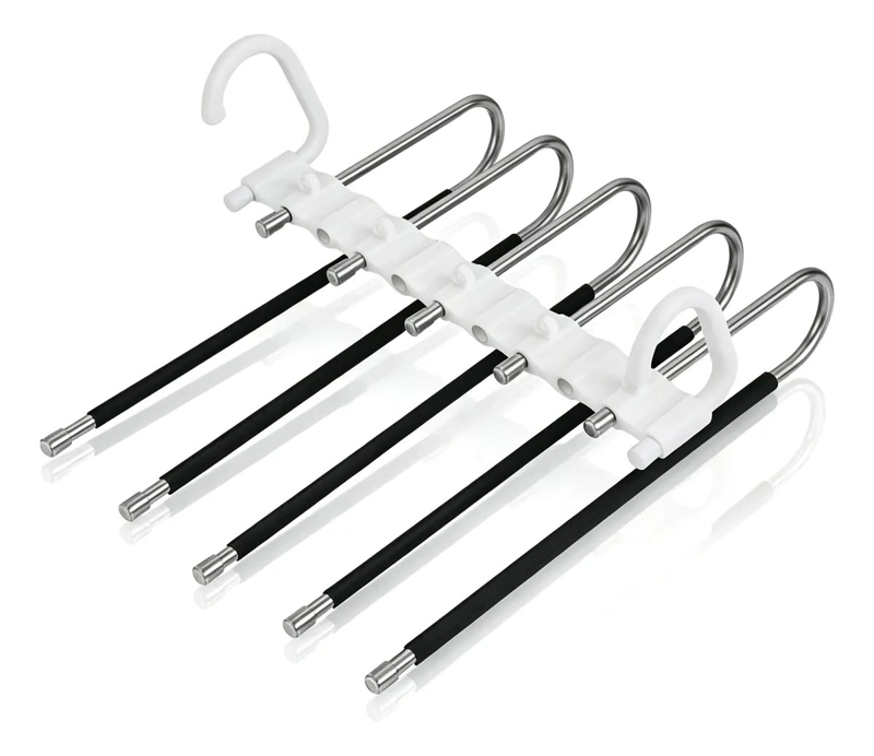 COLGADOR MULTIFUNCIONAL 5 EN 1 ANTIDESLIZANTE PARA ROPA - 7