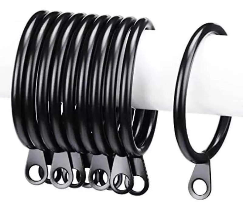 PACK DE 50 ARGOLLAS ANILLA DE METAL PARA CORTINAS 19MM - 3