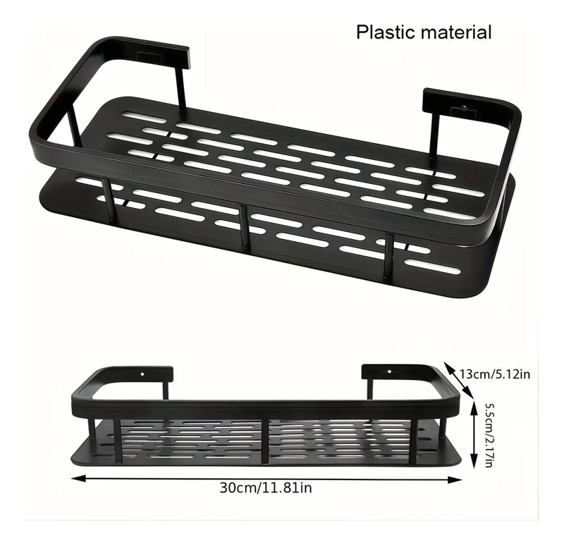 ESTANTE ORGANIZADOR ADHESIVO PARA BAÑO IMPERMEABLE - 1