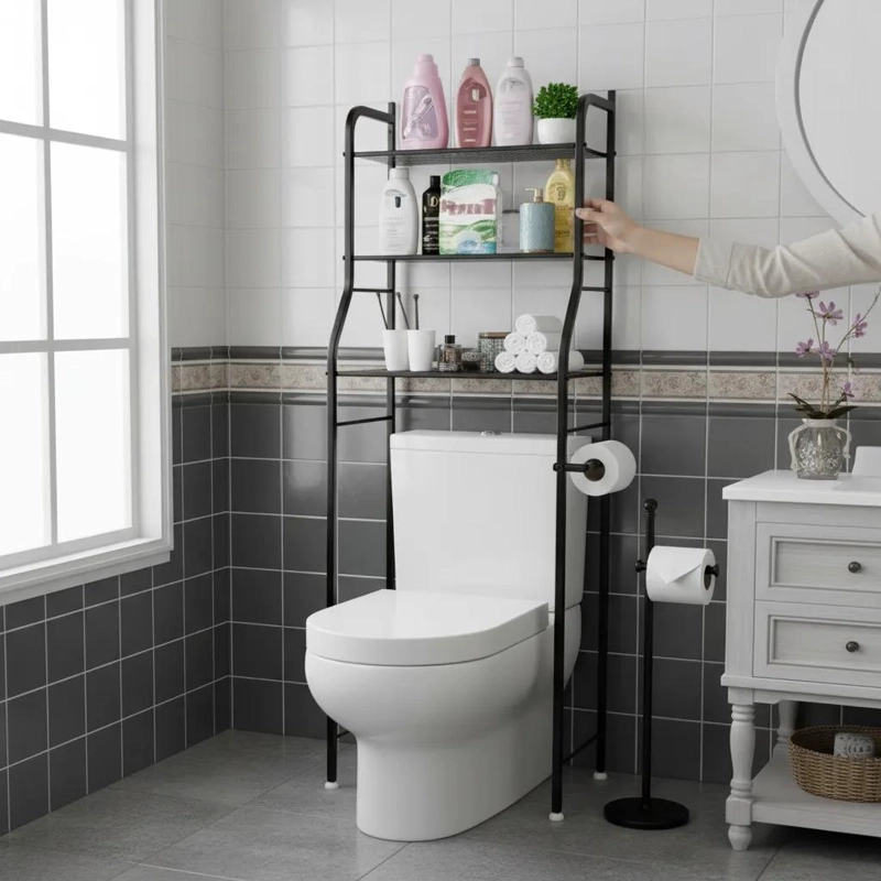 ESTANTE ORGANIZADOR DE BAÑO DE 3 NIVELES EN COLORES MODERNOS - 2