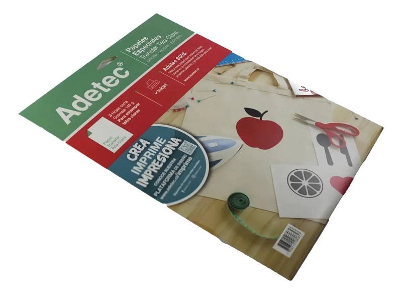 PAPEL TRANSFER PARA ESTAMPADO EN TELAS CLARAS - 3