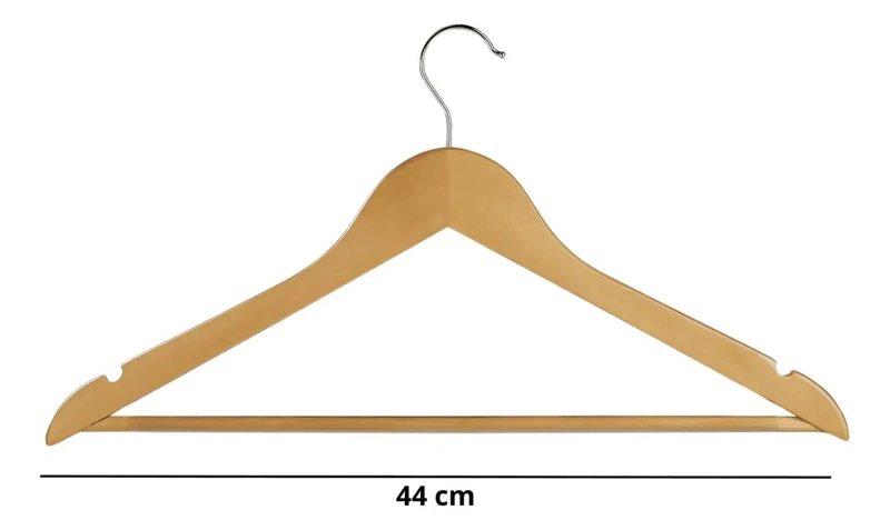 COLGADOR DE MADERA PARA ROPA ADULTO 10 UNIDADES - 6