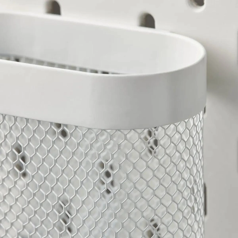 SET DE 3 CESTOS DE REJILLA METALICA PARA PARED - 3