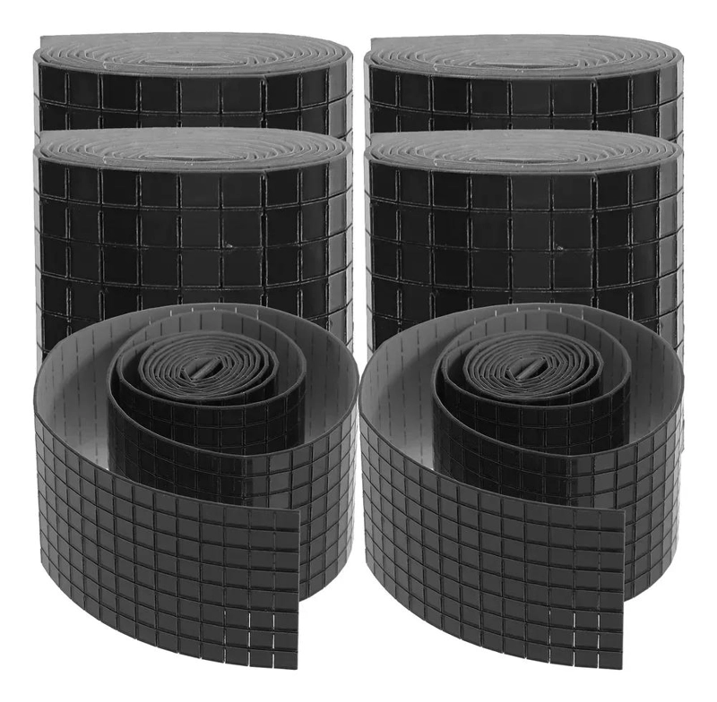 PACK DE 4 PEGATINAS DECORATIVAS PARA PARED DE CRISTAL 4CM X 1M - 1