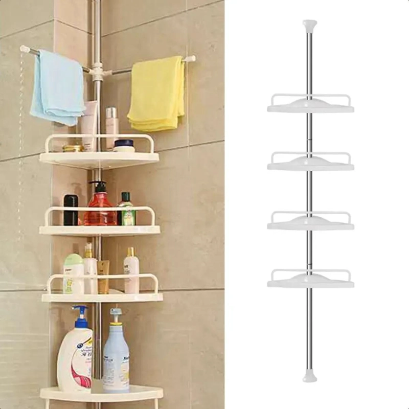 ORGANIZADOR ESQUINERO MULTIFUNCIONAL DE 4 NIVELES PARA BAÑO - 2