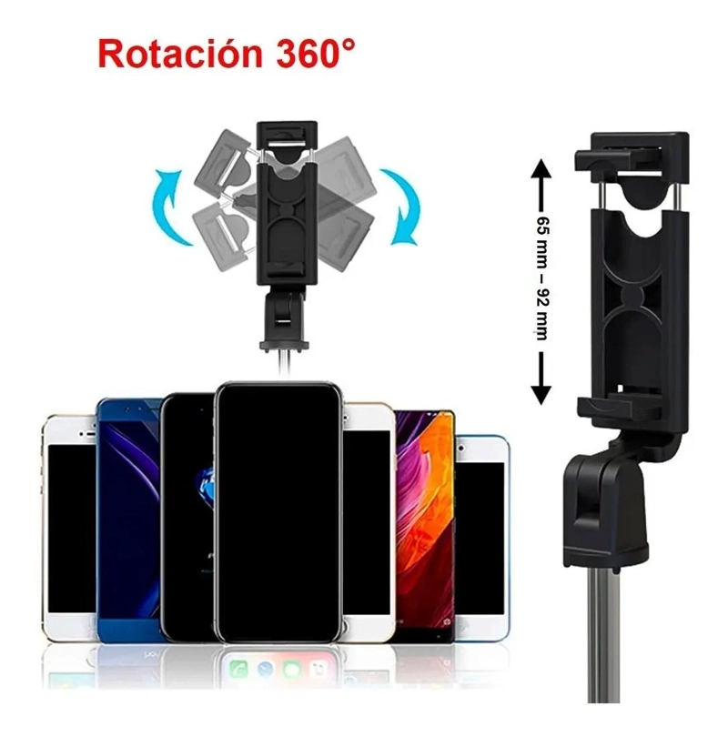 TRIPODE DE PALO SELFIE BLUETOOTH CON CONTROL REMOTO - 5