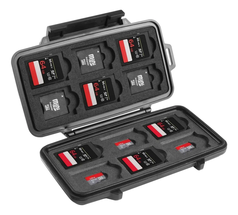 ESTUCHE PROTECTOR PARA TARJETAS DE MEMORIA SD Y MICRO SD - 1
