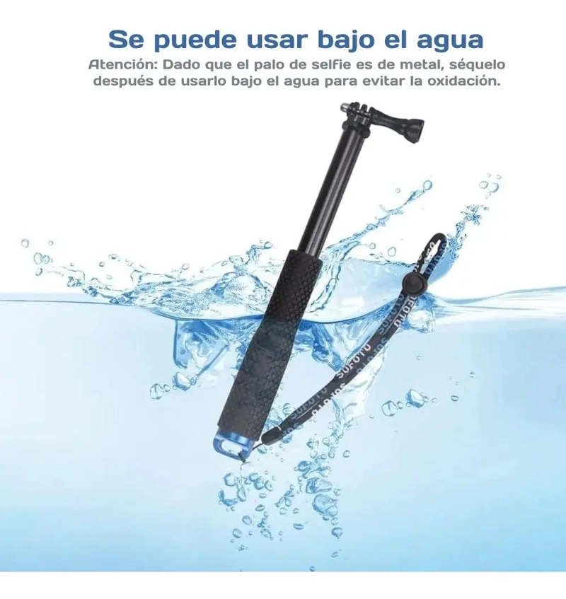 BASTON SELFIE EXTENSIBLE Y SUMERGIBLE DE 31 A 94 CM - 4