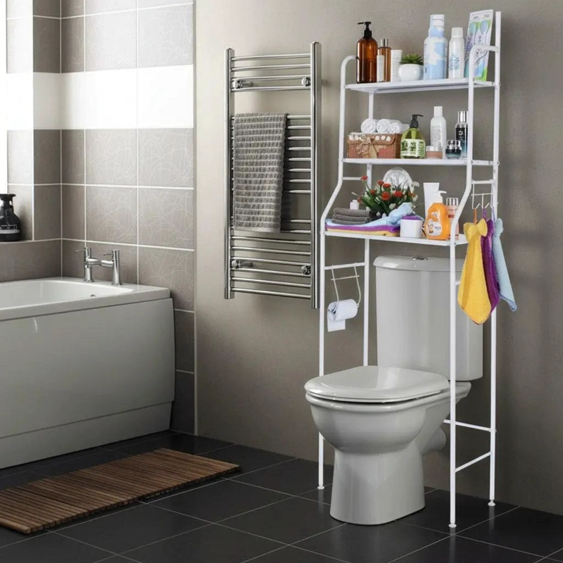 ESTANTE ORGANIZADOR DE BAÑO DE 3 NIVELES PARA ASEO - 1