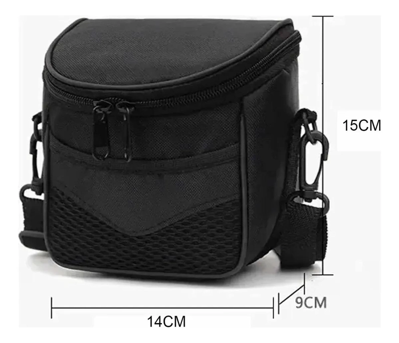 BOLSO COMPACTO IMPERMEABLE PARA CAMARA SIN ESPEJO EN COLOR NEGRO - 2