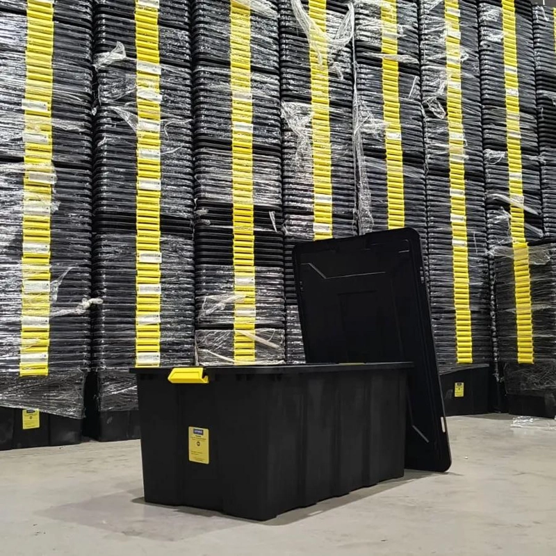 BAUL ORGANIZADORA PLASTICO 150 LITROS MULTIUSO APILABLE - 7