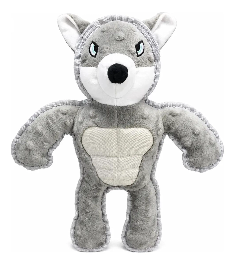 PELUCHE LOBO Y MONO MORDEDOR RESISTENTE PARA PERROS - 3