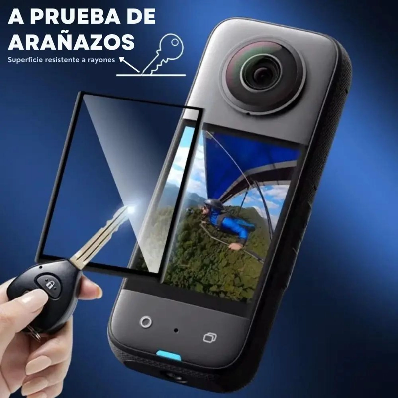 PROTECTOR DE PANTALLA DE VIDRIO TEMPLADO PARA CAMARA INSTA360 X3 - 2