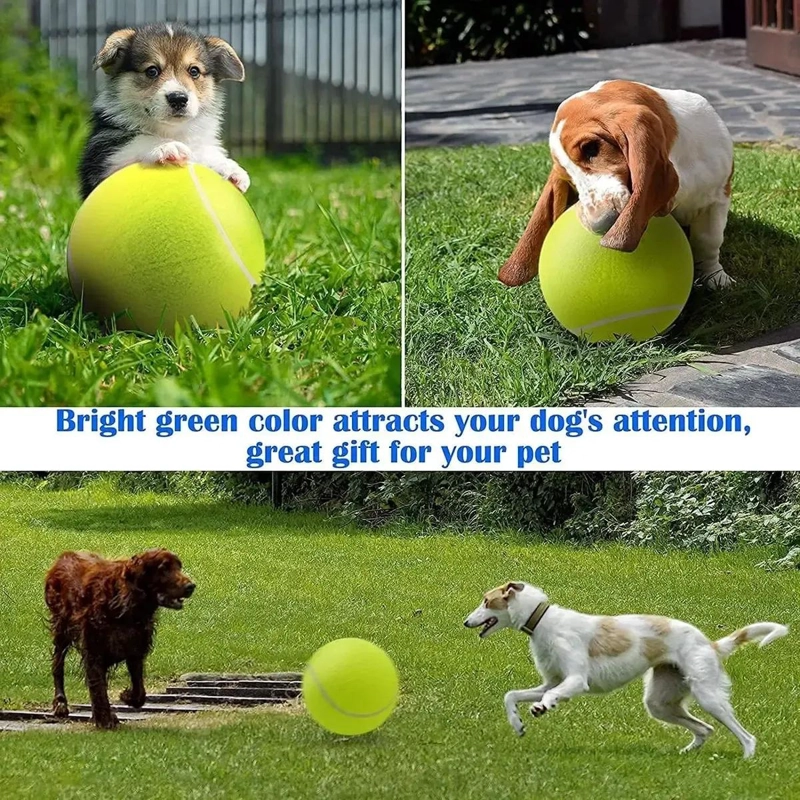 PELOTA INTERACTIVA GIGANTE DE 24 CM PARA PERROS GRANDES - 5