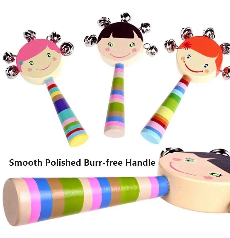 SONAJEROS DE MADERA PARA BEBE S PACK DE 8 JUGUETES EDUCATIVOS - 3