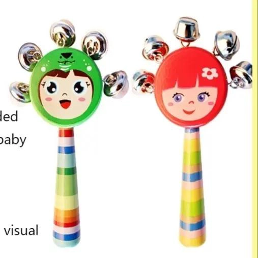 SONAJEROS DE MADERA PARA BEBE S PACK DE 8 JUGUETES EDUCATIVOS - 6