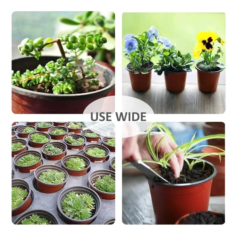 80 MACETAS DE PLASTICO PARA VIVERO DE 14X12 CM - 8