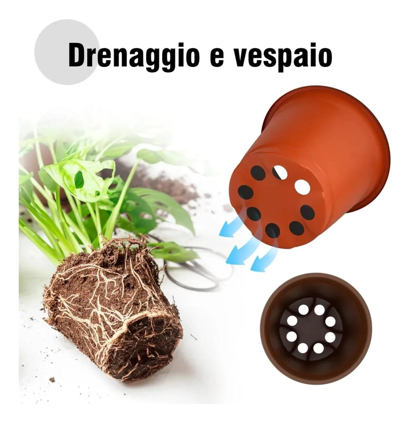 80 MACETAS DE PLASTICO PARA VIVERO DE 14X12 CM - 9