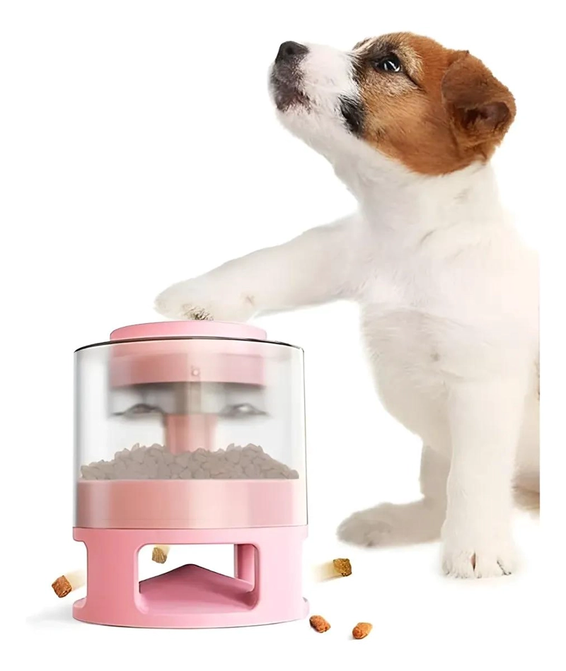 DISPENSADOR DE ALIMENTO INTELIGENTE PARA MASCOTAS ROSA - 1