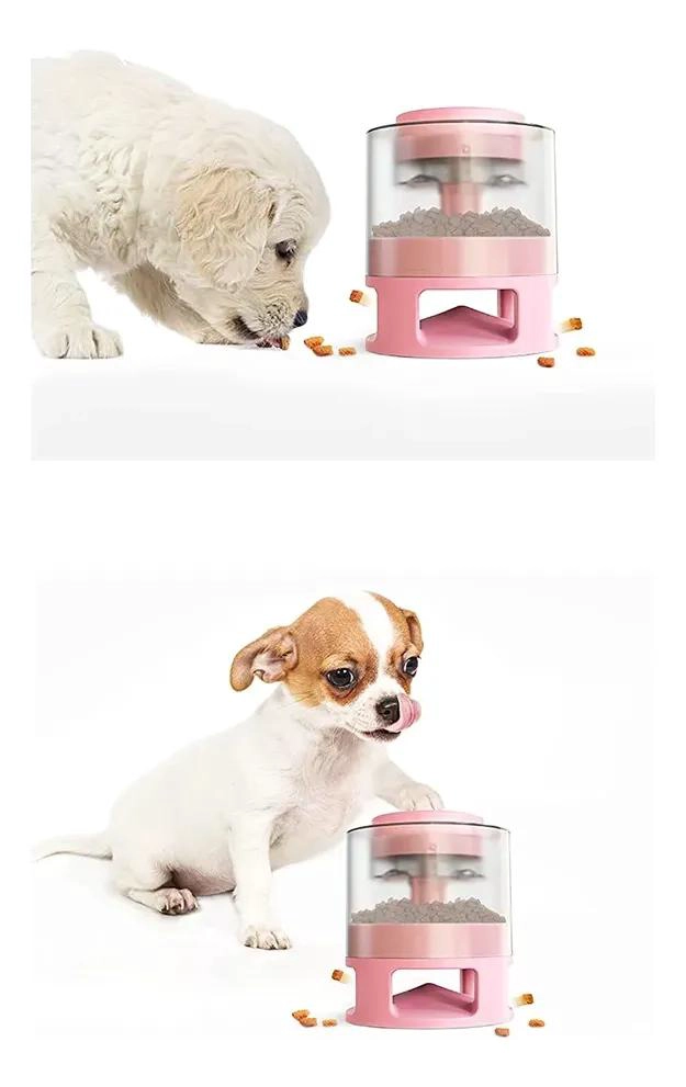 DISPENSADOR DE ALIMENTO INTELIGENTE PARA MASCOTAS ROSA - 3