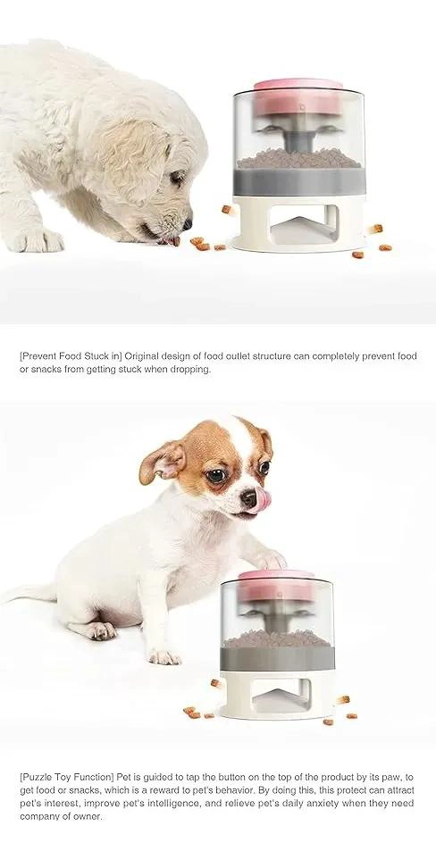 DISPENSADOR DE ALIMENTO INTELIGENTE PARA MASCOTAS ROSA - 5