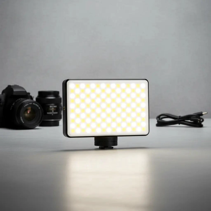 LUZ LED RECARGABLE PORTATIL PARA FOTOGRAFIA Y VIDEOS - 1