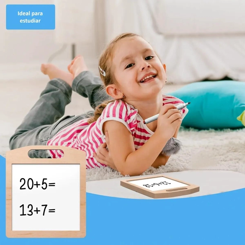 PIZARRA MAGNE TICA DIDACTICA 2 EN 1 PARA NIÑOS - 2