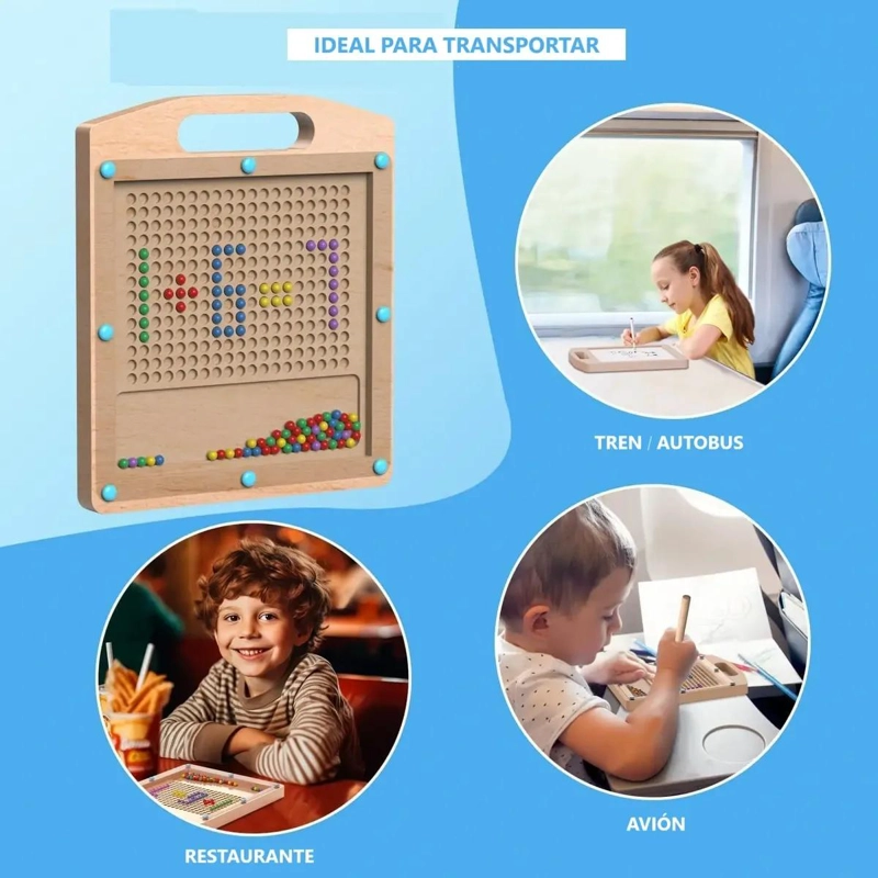 PIZARRA MAGNE TICA DIDACTICA 2 EN 1 PARA NIÑOS - 3