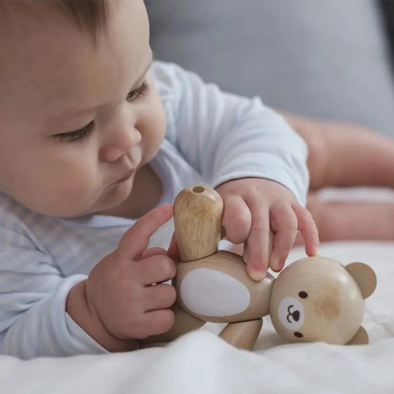 JUGUETE DE MADERA OSITO PARA NIÑOS A PARTIR DE 1 AÑO - 4