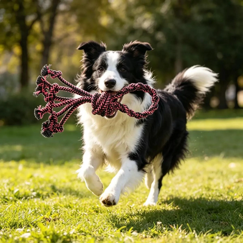 JUGUETE DE CUERDA RESISTENTE PARA PERROS DE 43CM - 2