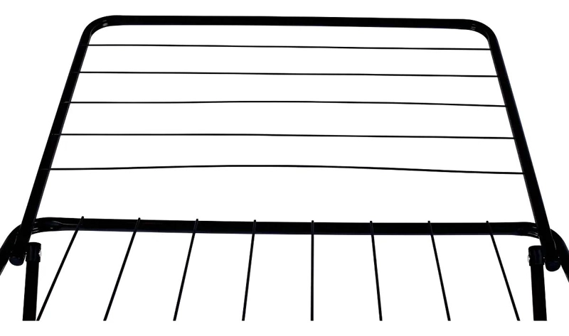 TENDEDERO COLGADOR PLEGABLE 1.74M NEGRO PARA ROPA - 10