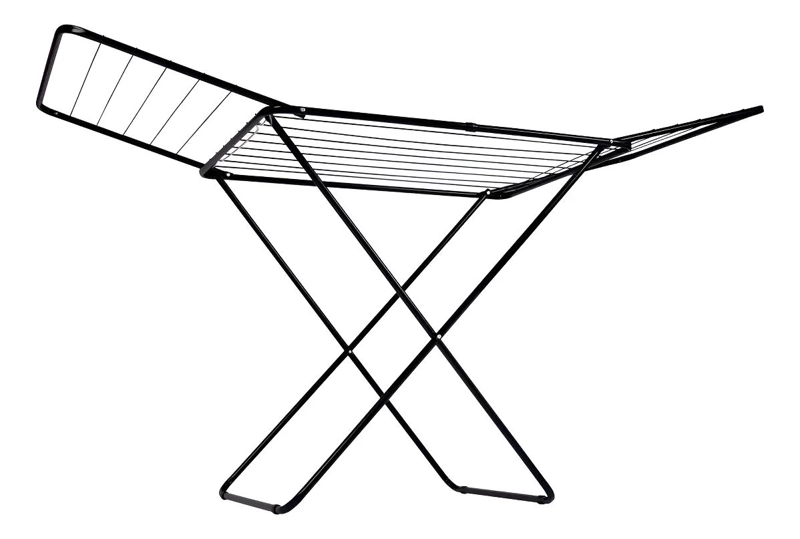 TENDEDERO COLGADOR PLEGABLE 1.74M NEGRO PARA ROPA - 9