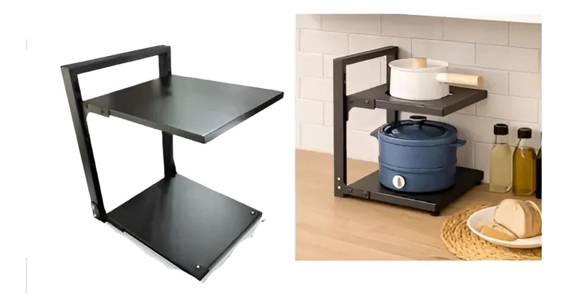 ESTANTE ORGANIZADOR DE COCINA COMPACTO DE DOS NIVELES - 1