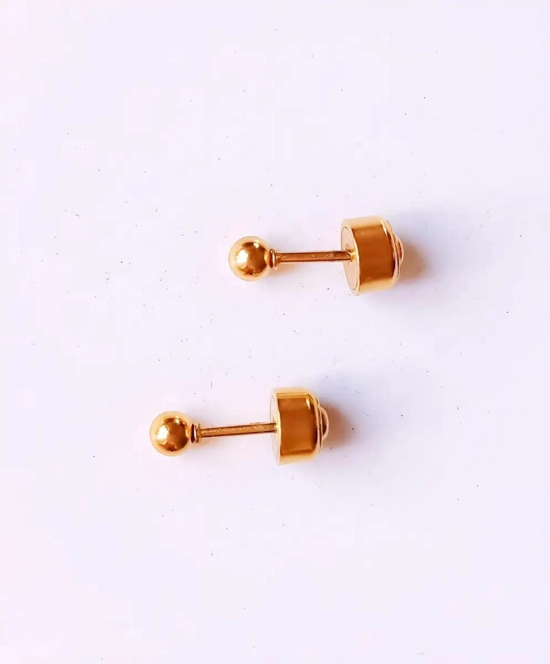 AROS PENDIENTES ABRIDOR BEBE  3MM HIPOALERGE NICOS EN ORO 18K - 6