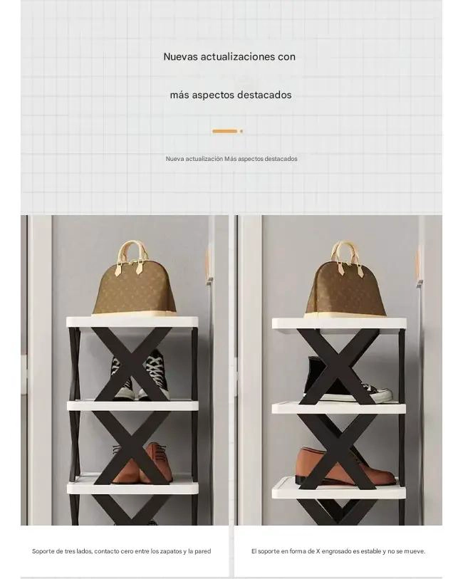 ZAPATERO APILABLE DE ALMACENAMIENTO PARA CALZADO - 3