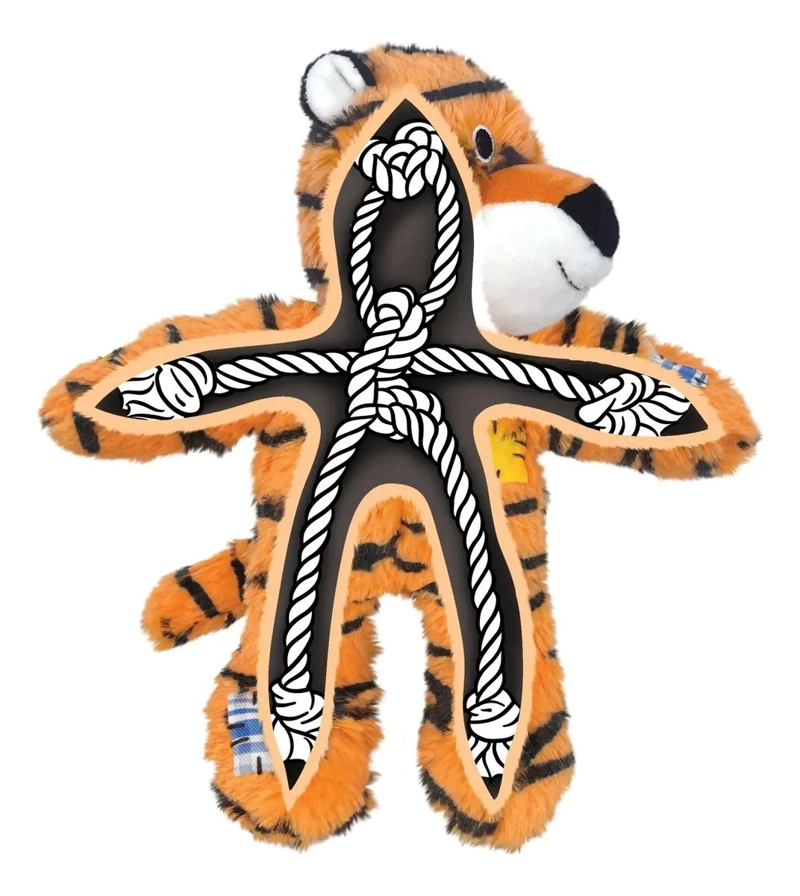 JUGUETE DE PELUCHE PARA PERROS CON ESQUELETO ANUDADO - 2