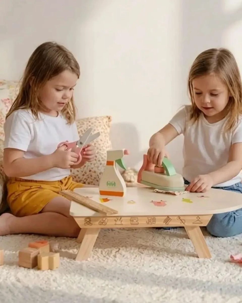 SET INFANTIL DE PLANCHADO Y COSTURA EN MADERA PARA NIÑOS - 1