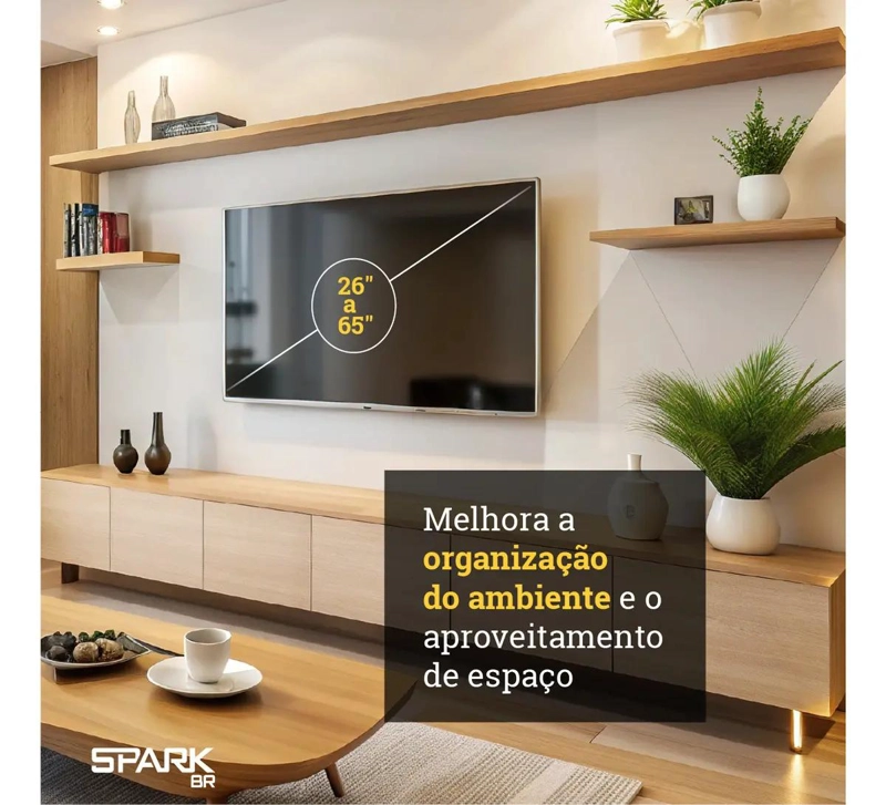 SOPORTE TRIARTICULADO PARA TV DE 26 A 65 PULGADAS, 38 KG, NEGRO - 5