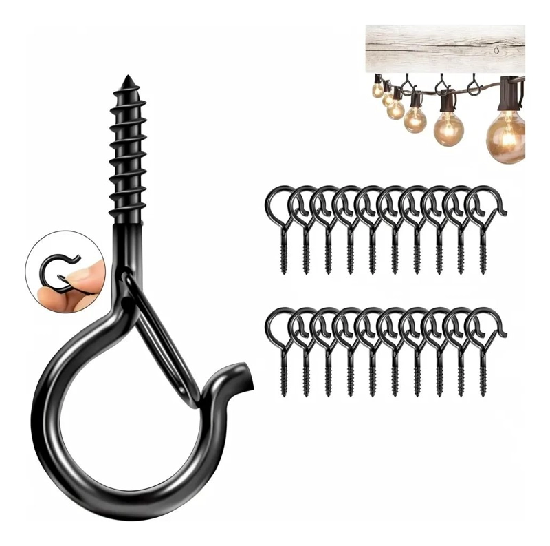 20 GANCHOS METALICOS PARA COLGAR PLANTAS Y DECORACIONES - 1