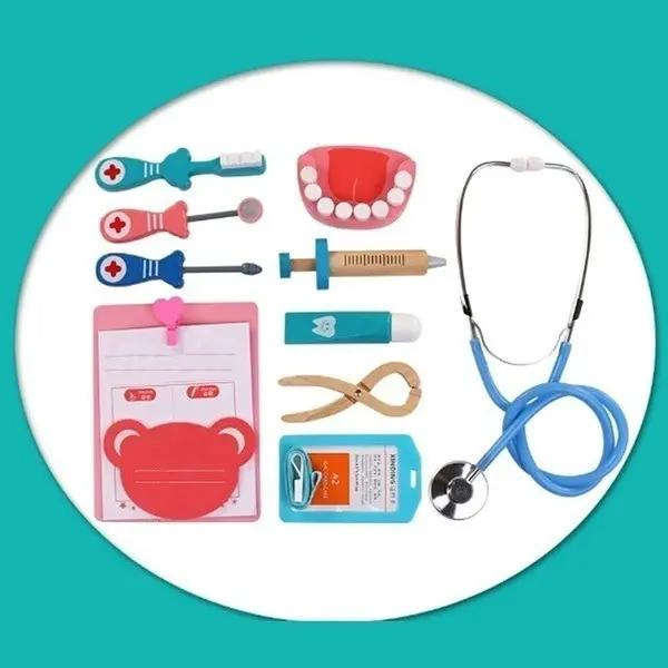 JUEGO DE MADERA PARA NIÑOS DE DOCTOR Y DENTISTA - 2