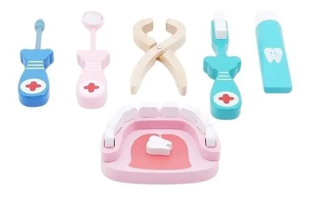 JUEGO DE MADERA PARA NIÑOS DE DOCTOR Y DENTISTA - 3