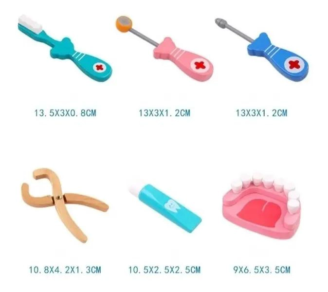 JUEGO DE MADERA PARA NIÑOS DE DOCTOR Y DENTISTA - 6