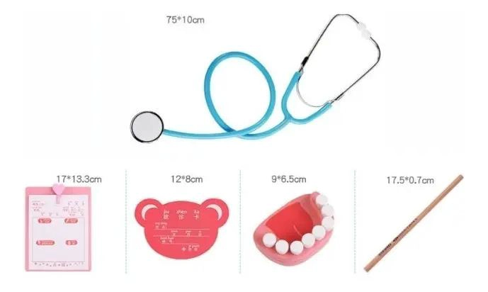 JUEGO DE MADERA PARA NIÑOS DE DOCTOR Y DENTISTA - 7