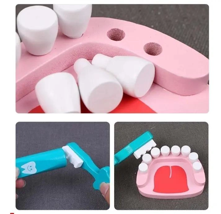 JUEGO DE MADERA PARA NIÑOS DE DOCTOR Y DENTISTA - 8